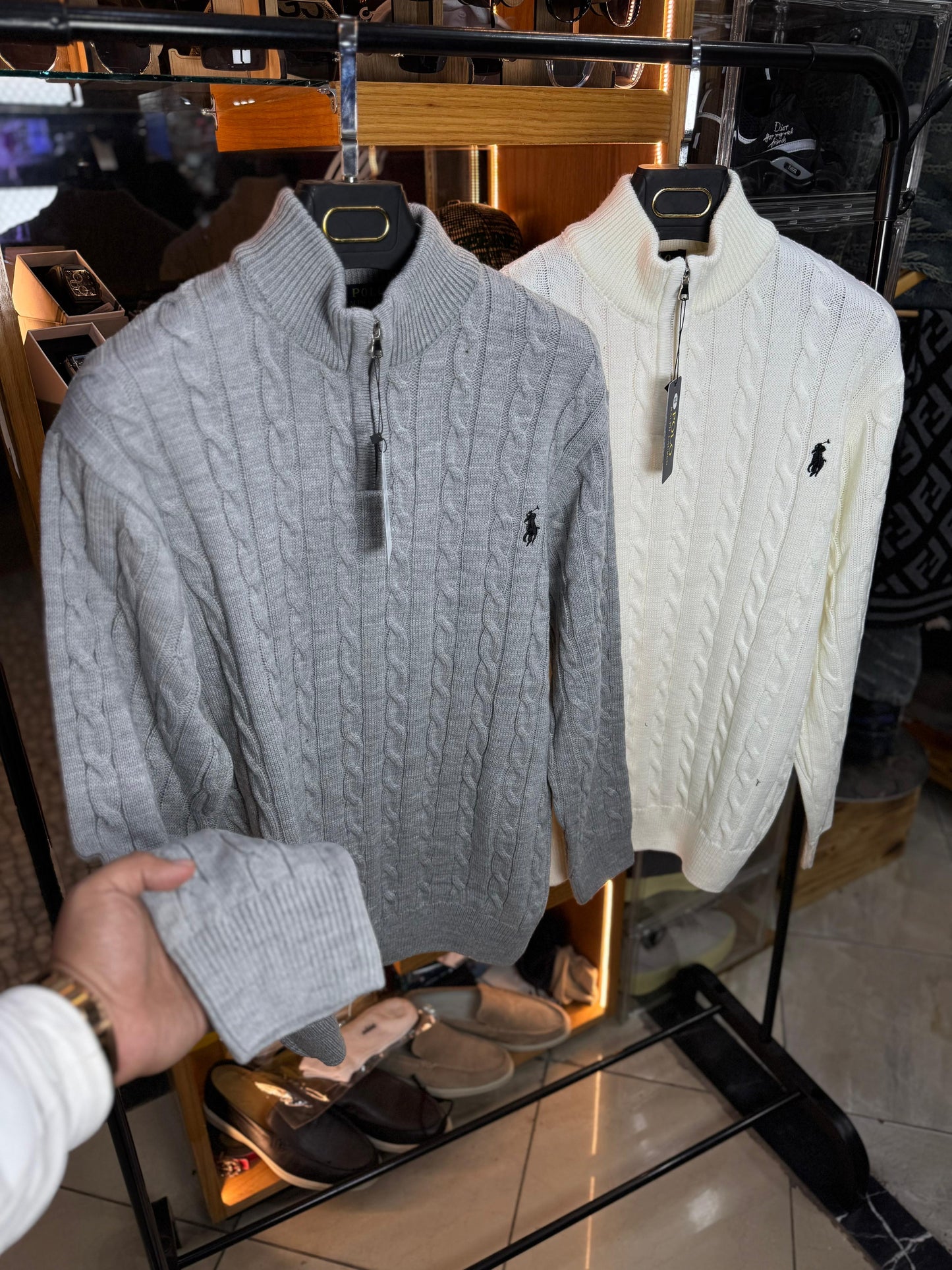 ralph lauren half zipper