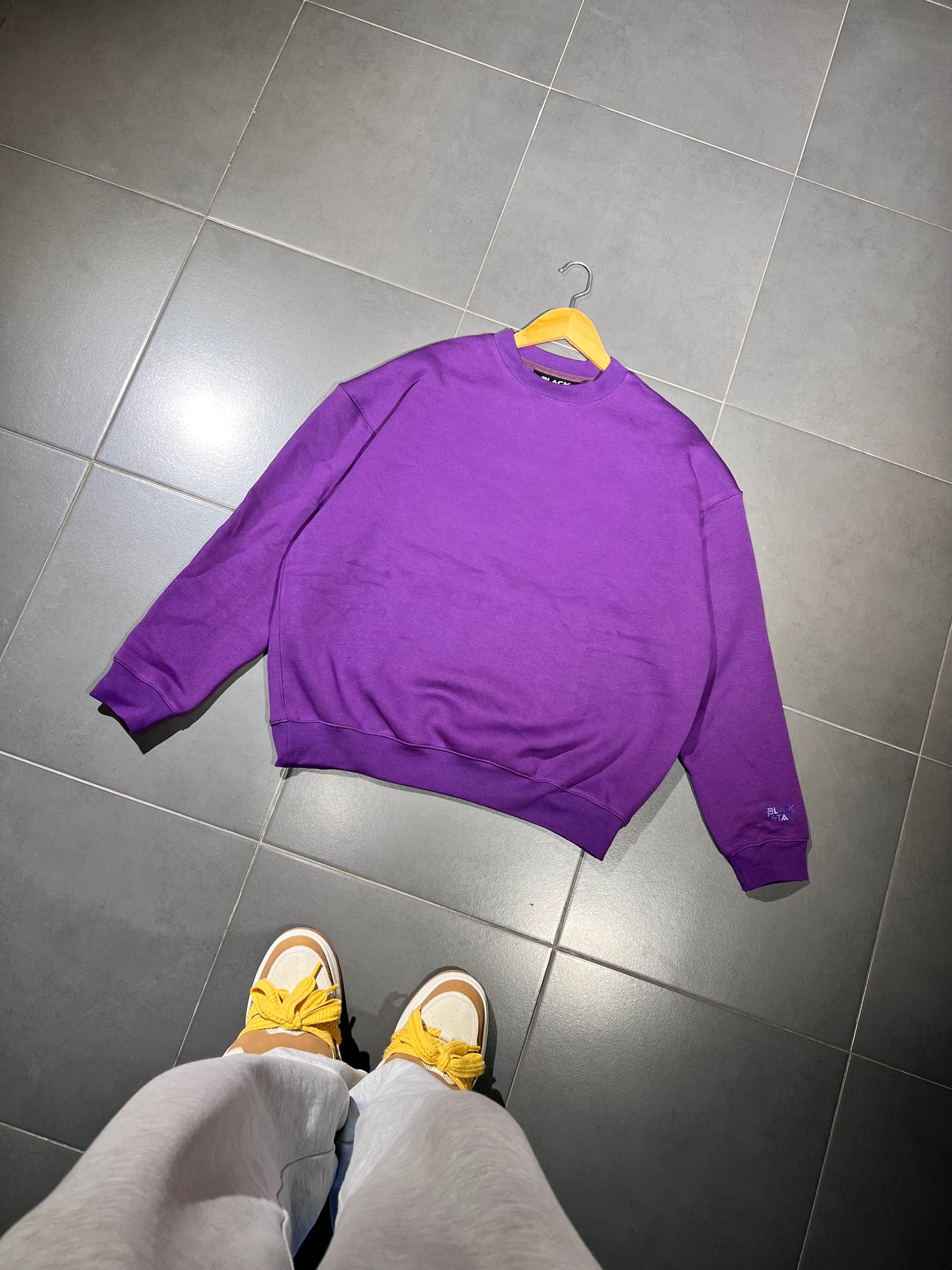 Sweatshirt basic black stars