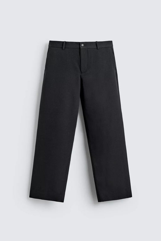 WOOL BLEND SUIT TROUSERS