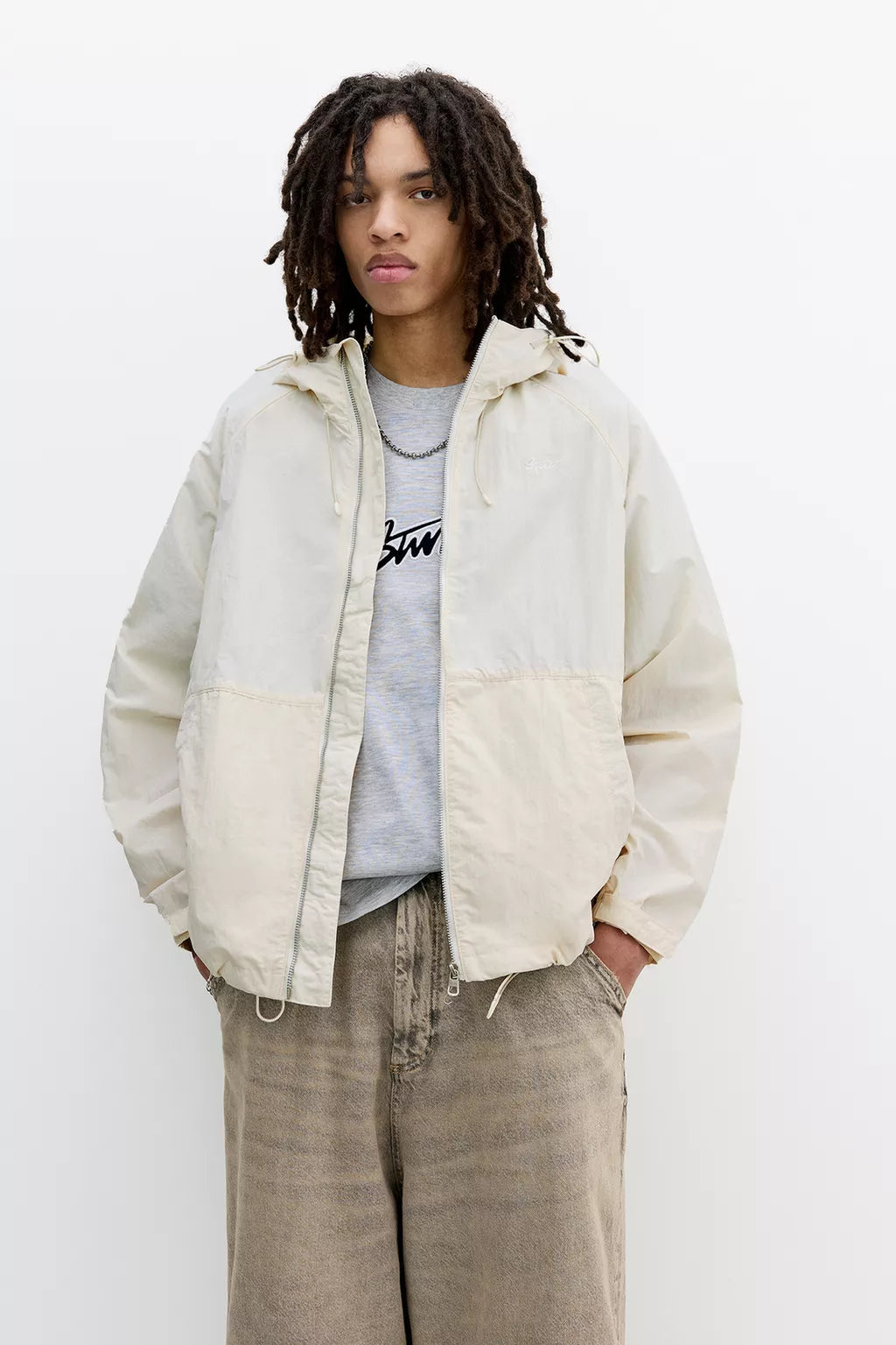 STWD hooded raincoat
