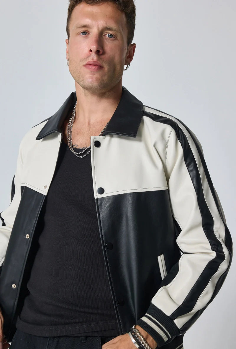 Veste bi-couleur courte