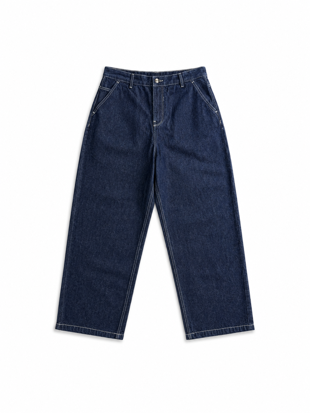 raw denim baggy jeans