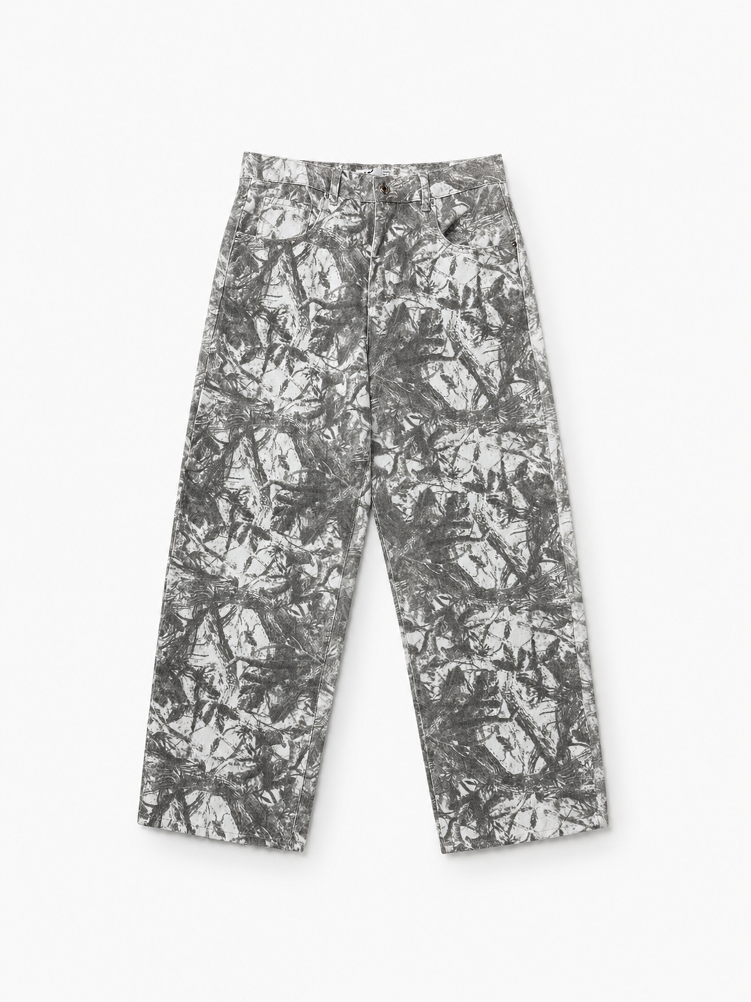 printed baggy jeans
