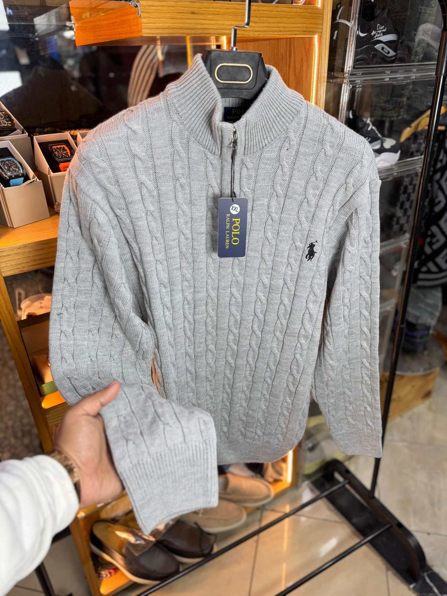 ralph lauren half zipper