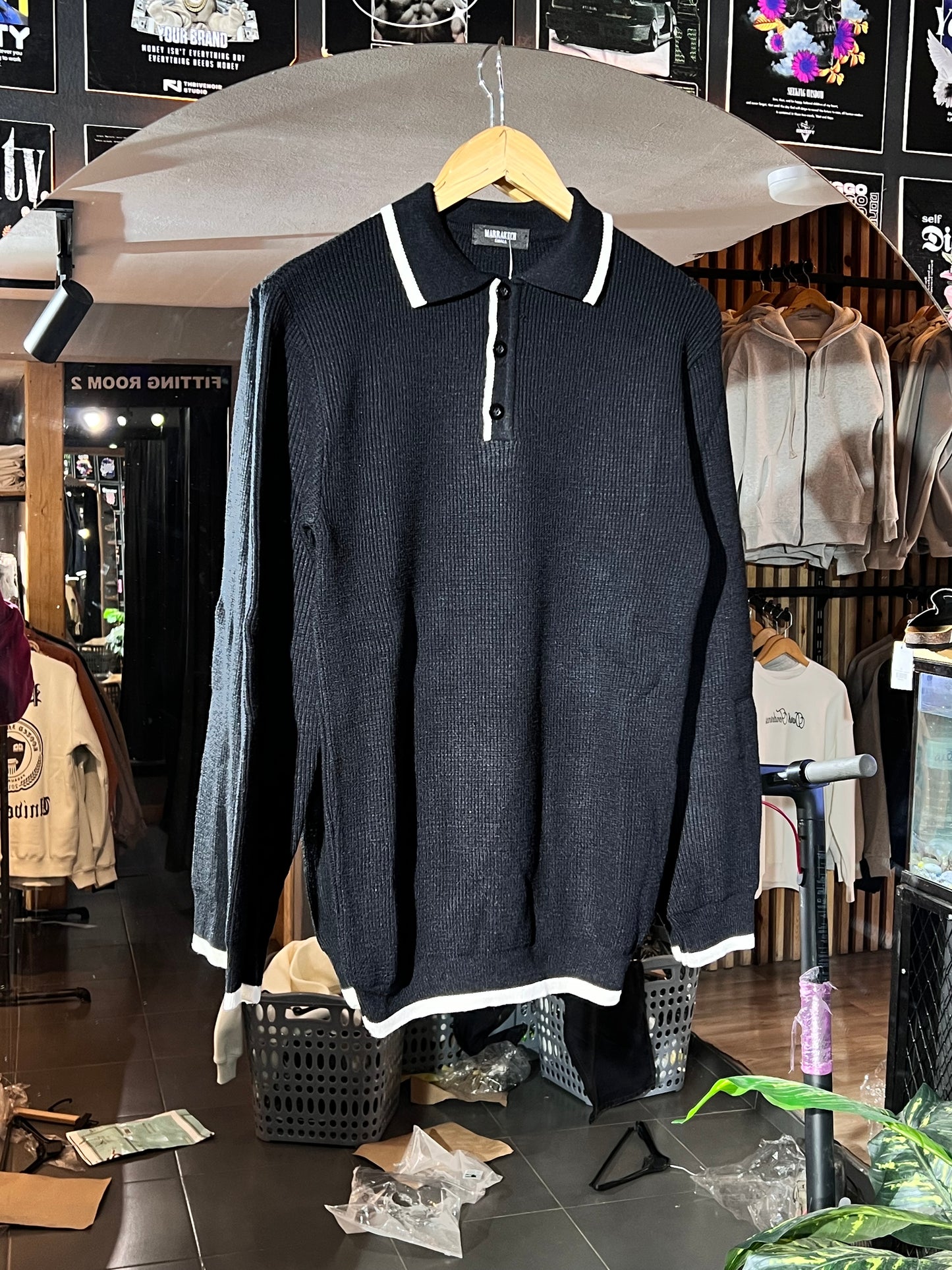 swaeter half botton kech