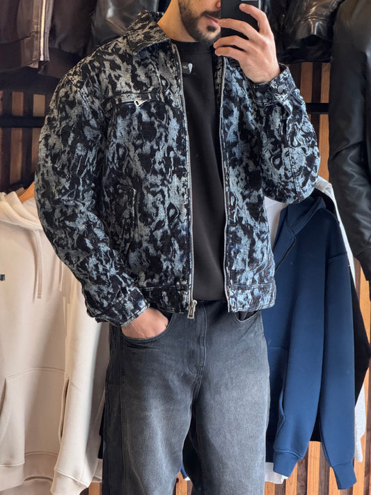 ZEBRA DENIM JACKET