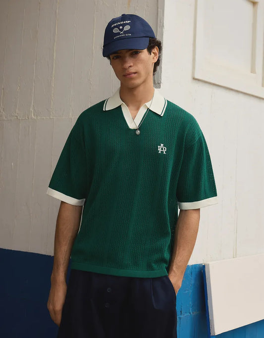SHORT SLEEVE PRINT POLO SHIRT