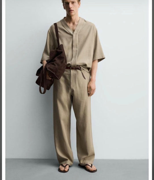 LINEN PANTS ZARA SS253