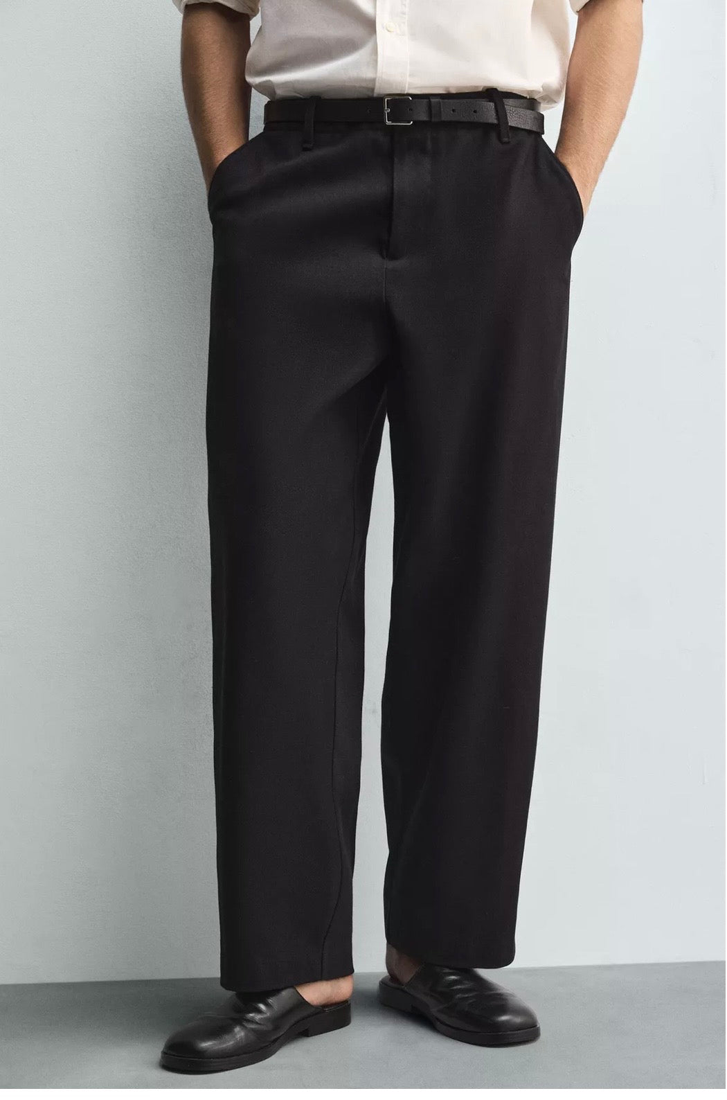 LYOCELL-COTTON BALLOON FIT 
TROUSERS