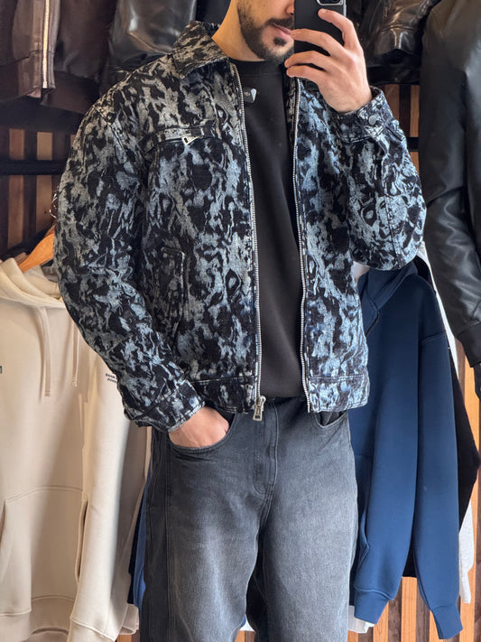 ZEBRA DENIM JACKET