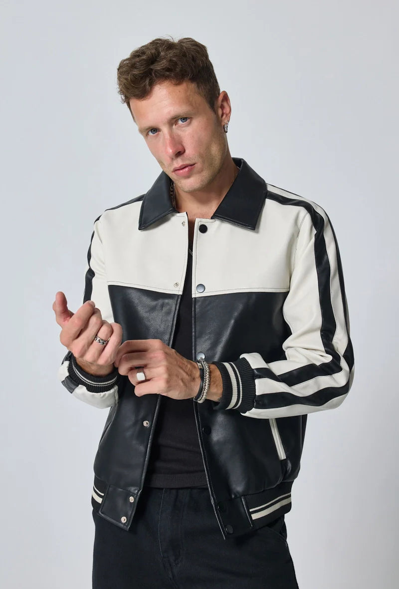 Veste bi-couleur courte