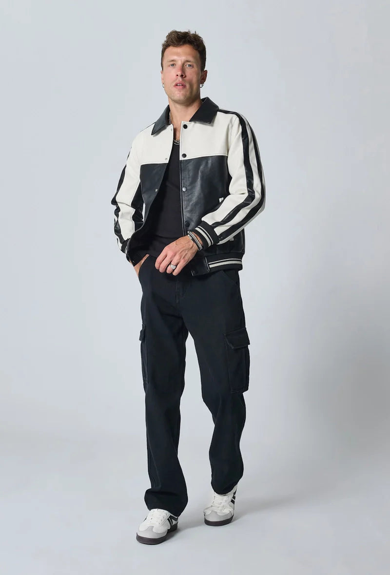 Veste bi-couleur courte